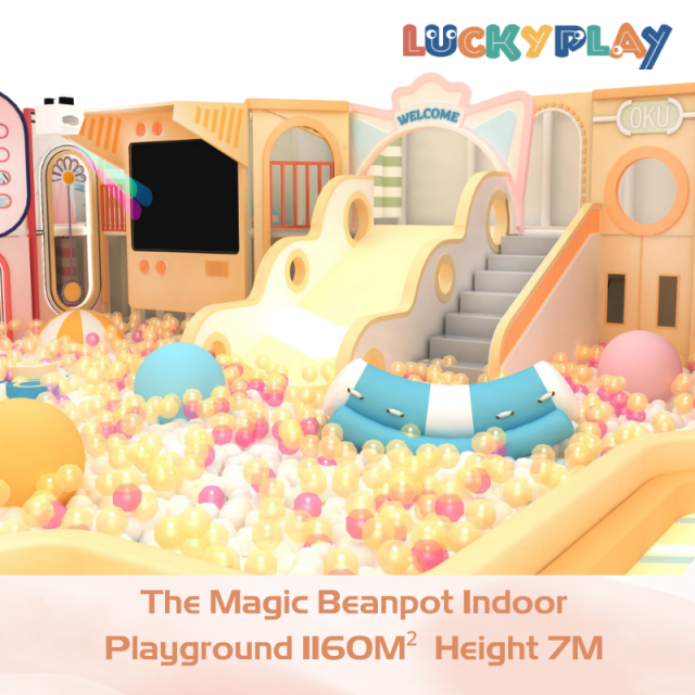 1160M² Multiple play ability Magic Beanpot Indoor Playground