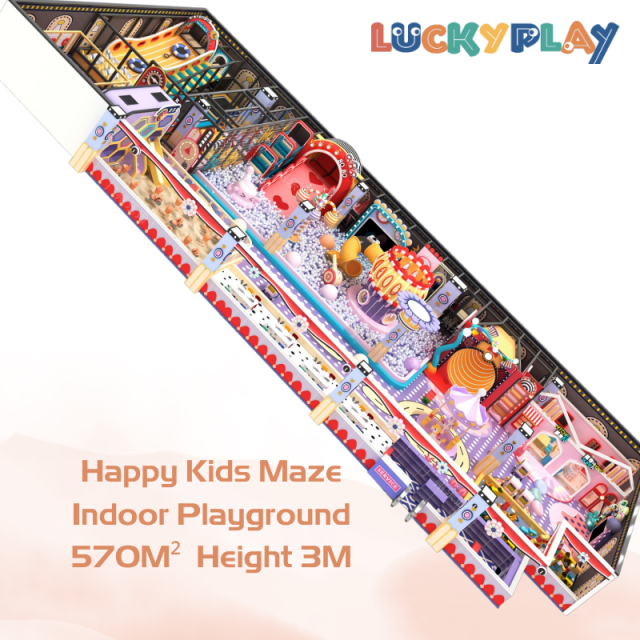 Custom Design Happy Kids Maze Indoor Playground