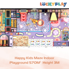 570M² Custom Design Happy Kids Maze Indoor Playground