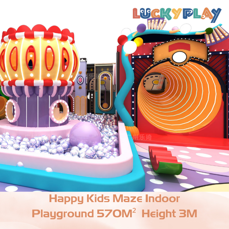 570M² Custom Design Happy Kids Maze Indoor Playground