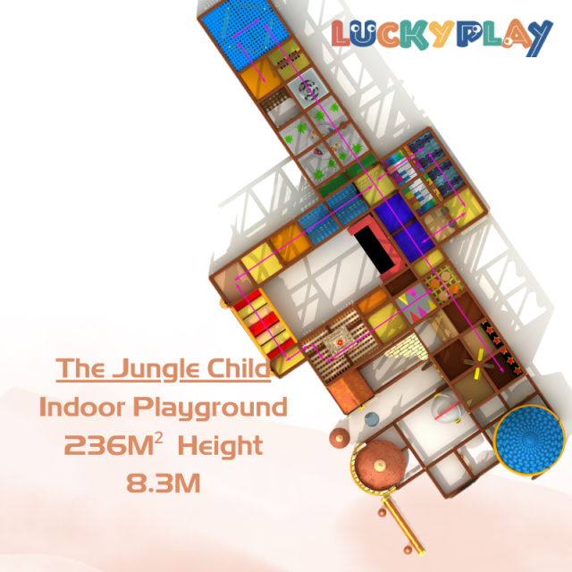 236M² Customise Themed Jungle Child Indoor Playground