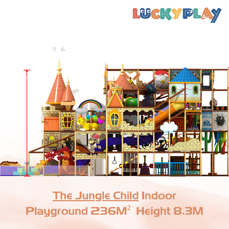 236M² Customise Themed Jungle Child Indoor Playground