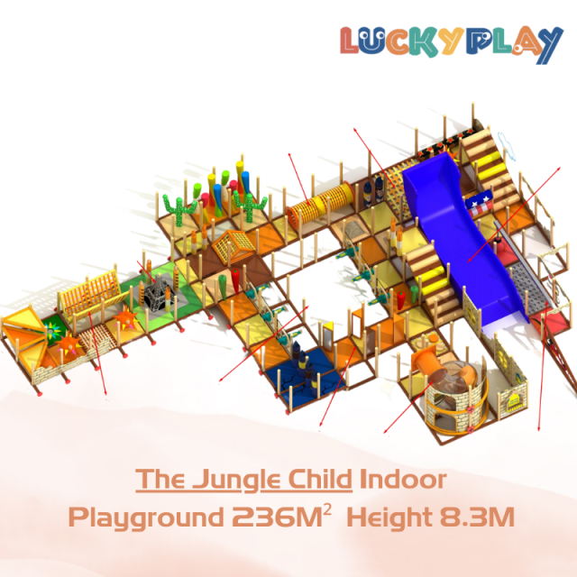 236M² Customise Themed Jungle Child Indoor Playground