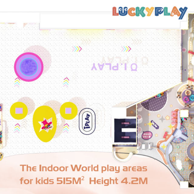 515M² Commercial Indoor World Play Area For Kids
