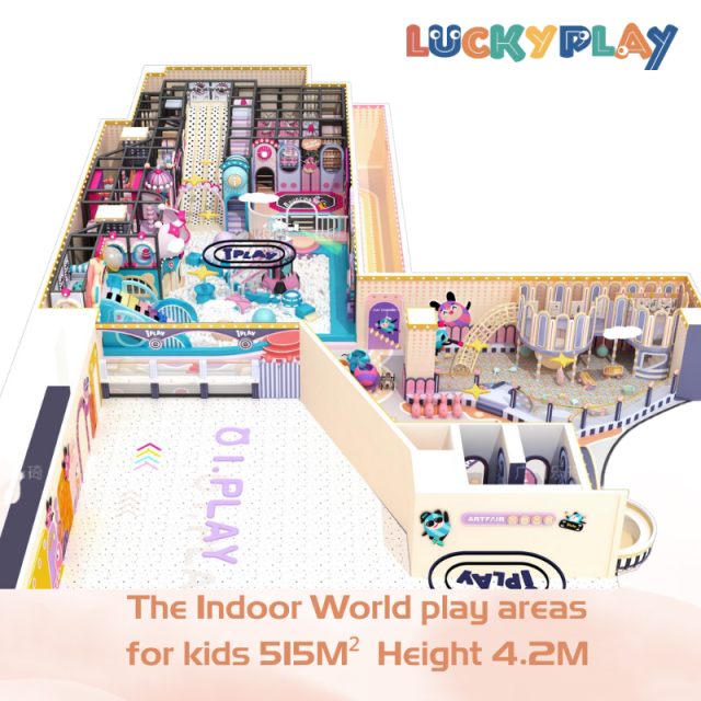 515M² Commercial Indoor World Play Area For Kids
