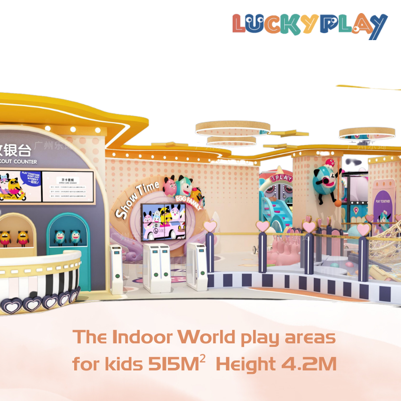 515M² Commercial Indoor World Play Area For Kids