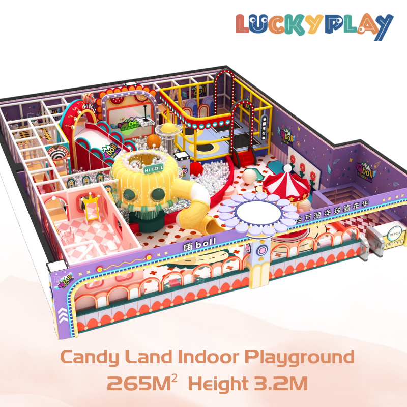 265M² Customised The Candy Land Indoor Playground
