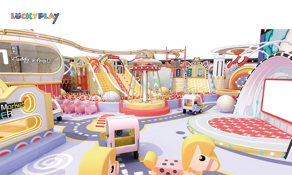 Attractive Kids Fun indoor playground Equipment Playgrounds for Children