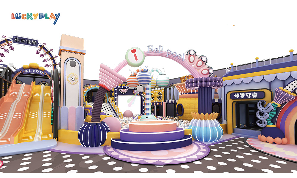 422㎡-Fully Custom Made Commercial Indoor Playground Project for Shopping mall For Sell