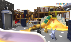 350㎡commercial playground-ISO ASTM CE TUV Certified Commercial indoor play Paradise Equipment For Sale