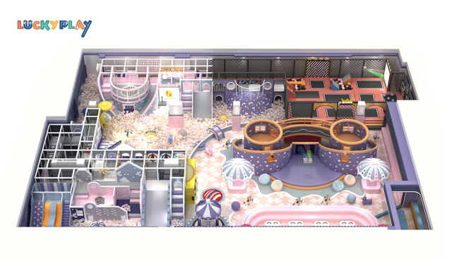 350㎡commercial playground-ISO ASTM CE TUV Certified Commercial indoor play Paradise Equipment For Sale
