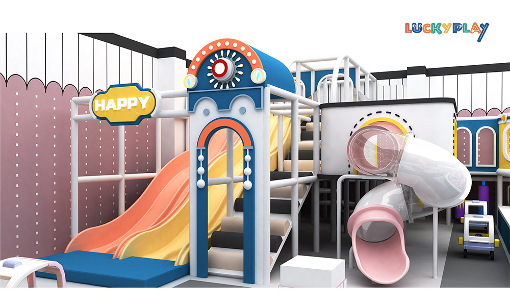 Commercial Indoor ball Pool Trampoline Big Slide Indoor Playground for Kids