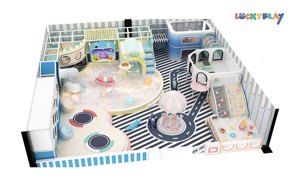 Profitable Attractive Decoration Well Balanced Multi-Gaming Indoor Playground Project For Sell