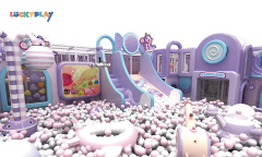 Big Bounce High quality play Hot selling fun indoor trampoline park with slide kids playground indoor