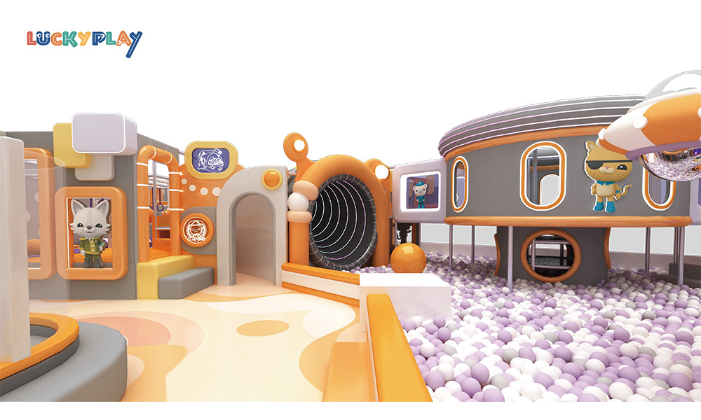 Children's Amusement park Indoor playground equipment Large maze and slide indoor playground