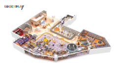 Children's Amusement park Indoor playground equipment Large maze and slide indoor playground