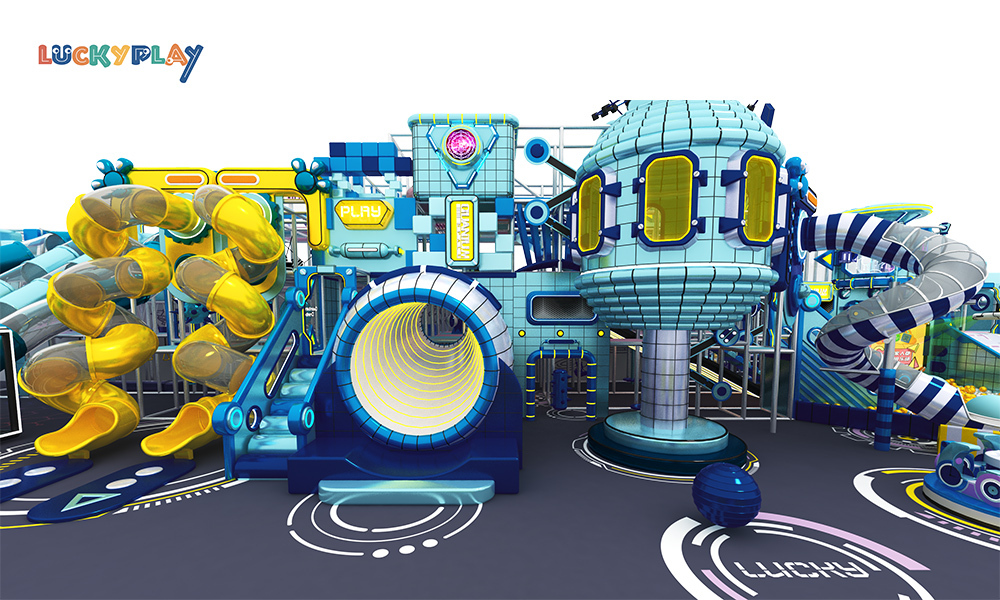 Customized children's play equipment Soft indoor play equipment Children's small indoor playground, play equipment with slides