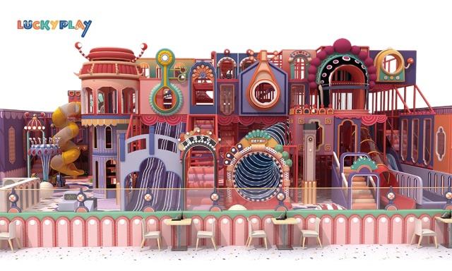 Large maze playground Soft adventure children's Play center Children's Shopping center indoor playground