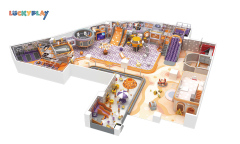 Children's Amusement park Indoor playground equipment Large maze and slide indoor playground