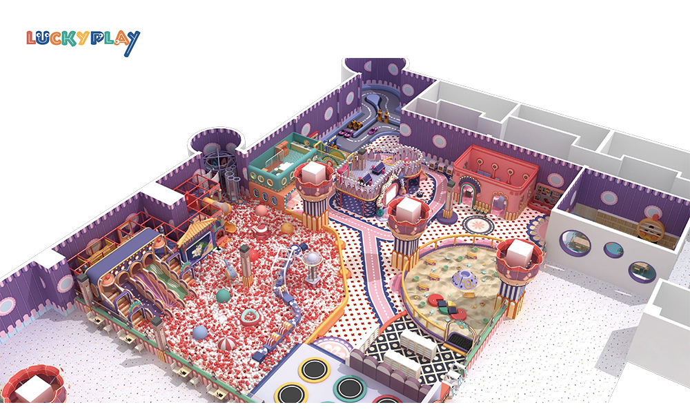 Large maze playground Soft adventure children's Play center Children's Shopping center indoor playground