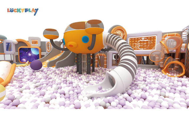 Children's Amusement park Indoor playground equipment Large maze and slide indoor playground