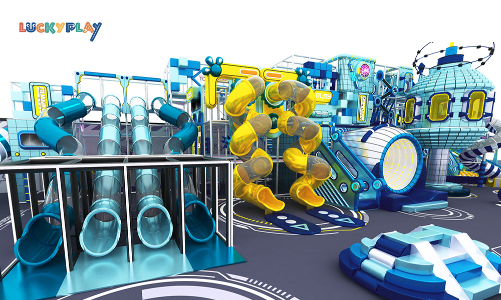 Customized children's play equipment Soft indoor play equipment Children's small indoor playground, play equipment with slides