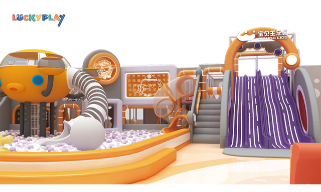 Children's Amusement park Indoor playground equipment Large maze and slide indoor playground