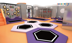 bounce house Business Adventure Park Custom Rope Course children's indoor playground equipment with trampoline park and climbing facilities