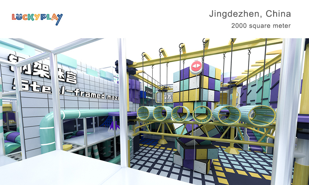 Custom children's indoor playground,building blocks,playground,soft play equipment