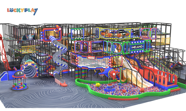 Playground Children's Adventure Play Center Indoor ball pool Trampoline Big slide children's indoor playground