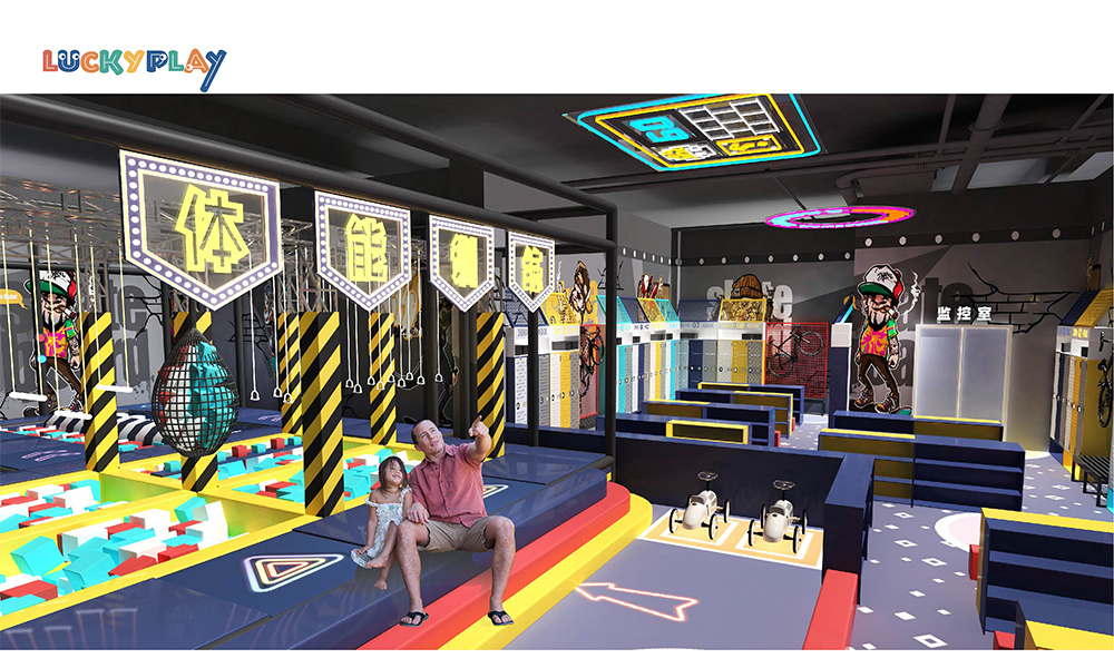 Large software adventure children's Play center Children's Shopping center indoor playground,bounce house,bubble house,arcade machine