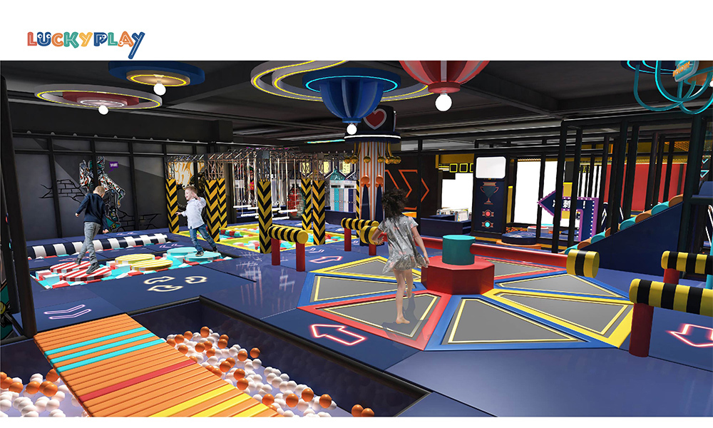 Large software adventure children's Play center Children's Shopping center indoor playground,bounce house,bubble house,arcade machine