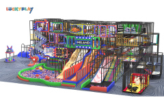 Playground Children's Adventure Play Center Indoor ball pool Trampoline Big slide children's indoor playground