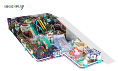 Custom soft children's playground Indoor soft indoor playground,trampoline,bumper cars,building blocks