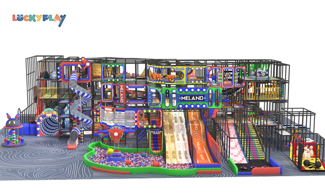 Playground Children's Adventure Play Center Indoor ball pool Trampoline Big slide children's indoor playground
