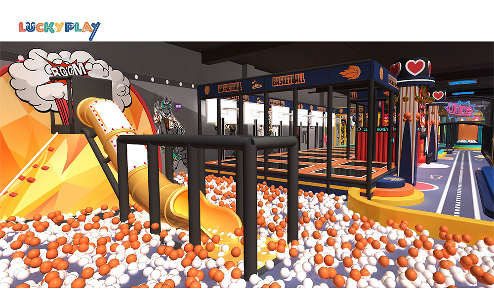 Large software adventure children's Play center Children's Shopping center indoor playground,bounce house,bubble house,arcade machine