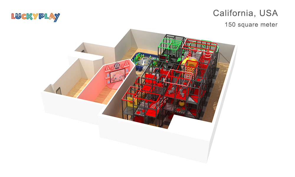 High quality children's indoor playground Children's playground,pool,bounce house,bouncy castle