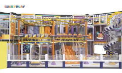 Design drawing of high-rise maze-style indoor playground