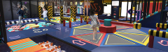 Knight Themed Indoor Playground with Ball Pool and Slide