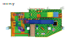 Knight Themed Indoor Playground with Ball Pool and Slide