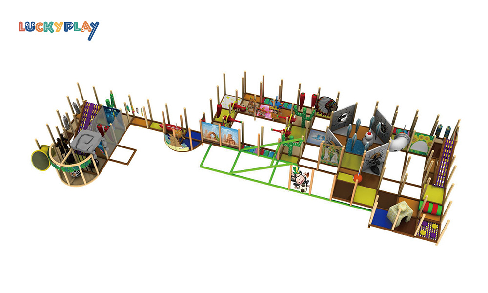 Knight Themed Indoor Playground with Ball Pool and Slide