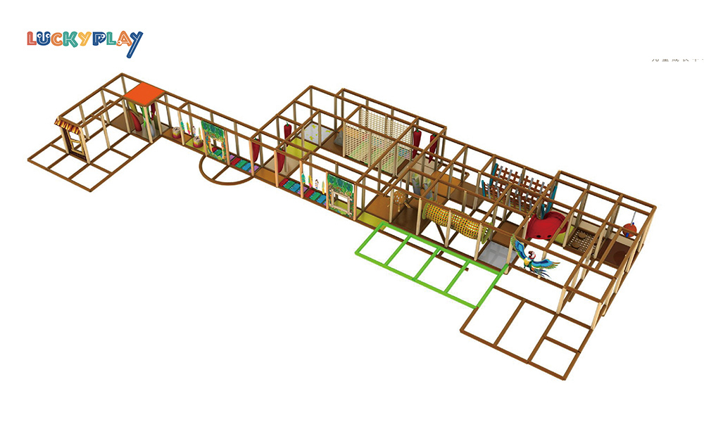 Knight Themed Indoor Playground with Ball Pool and Slide