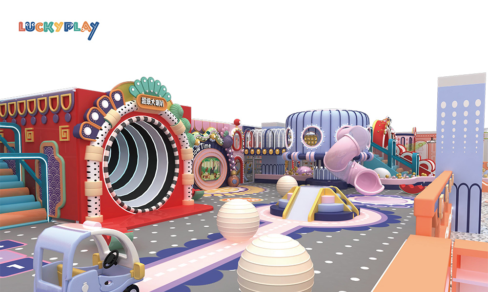 Fireworks theme indoor playground design