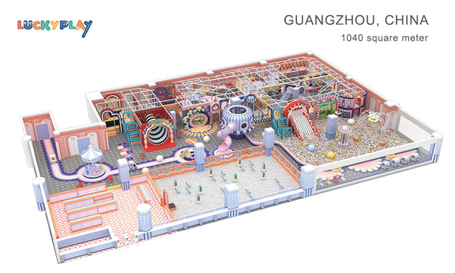 Fireworks theme indoor playground design
