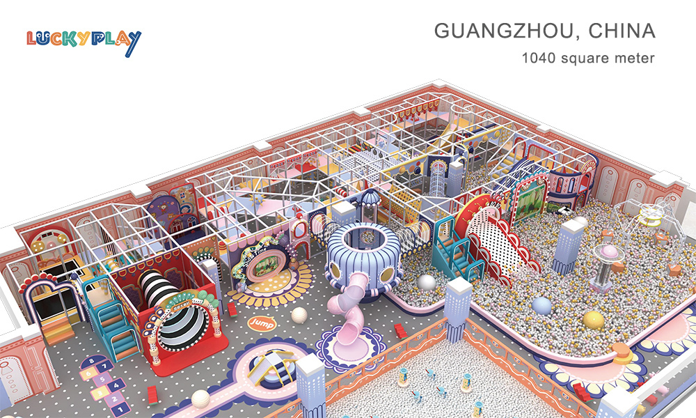 Fireworks theme indoor playground design