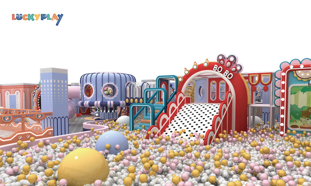 Fireworks theme indoor playground design