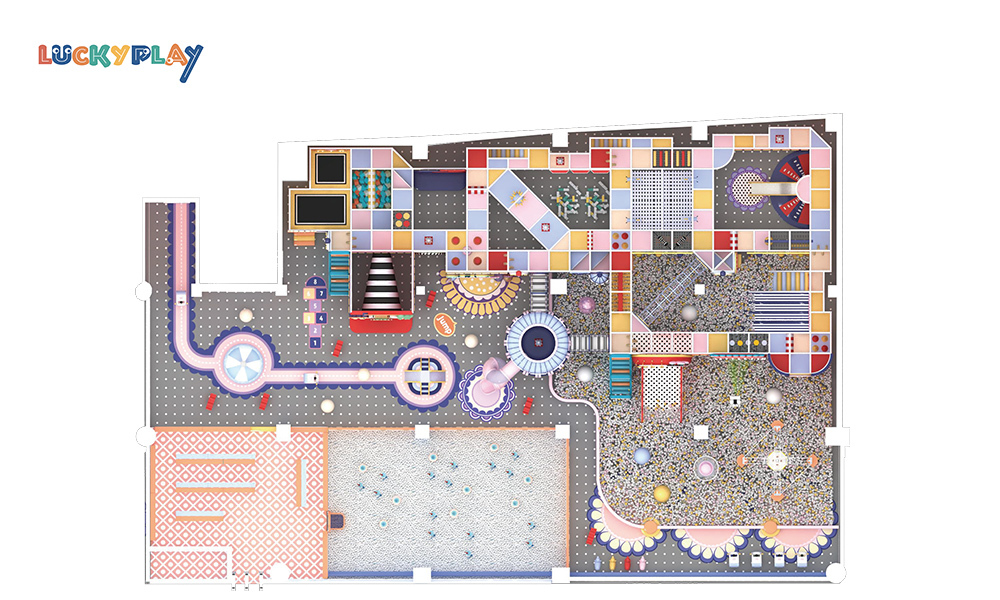 Fireworks theme indoor playground design