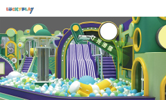 Abstract forest style indoor playground design