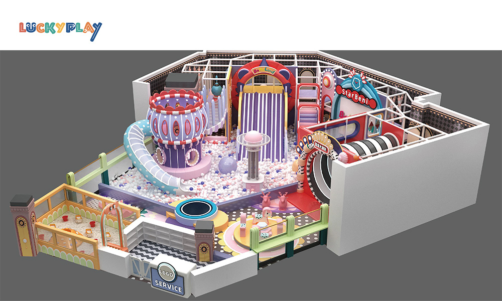 Children's indoor play Center Maze Children's indoor soft playground equipment Children's indoor playground slide set