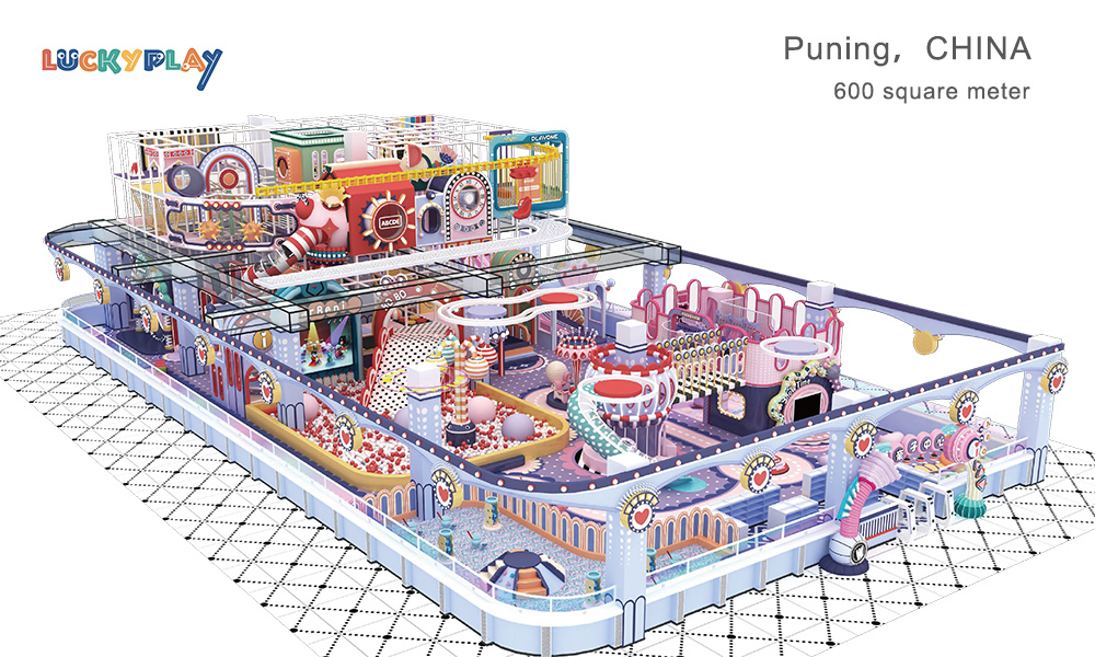 Fireworks theme indoor playground design